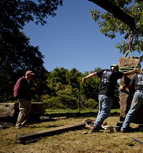 Artists help to build stonework collection at Augusta arboretum